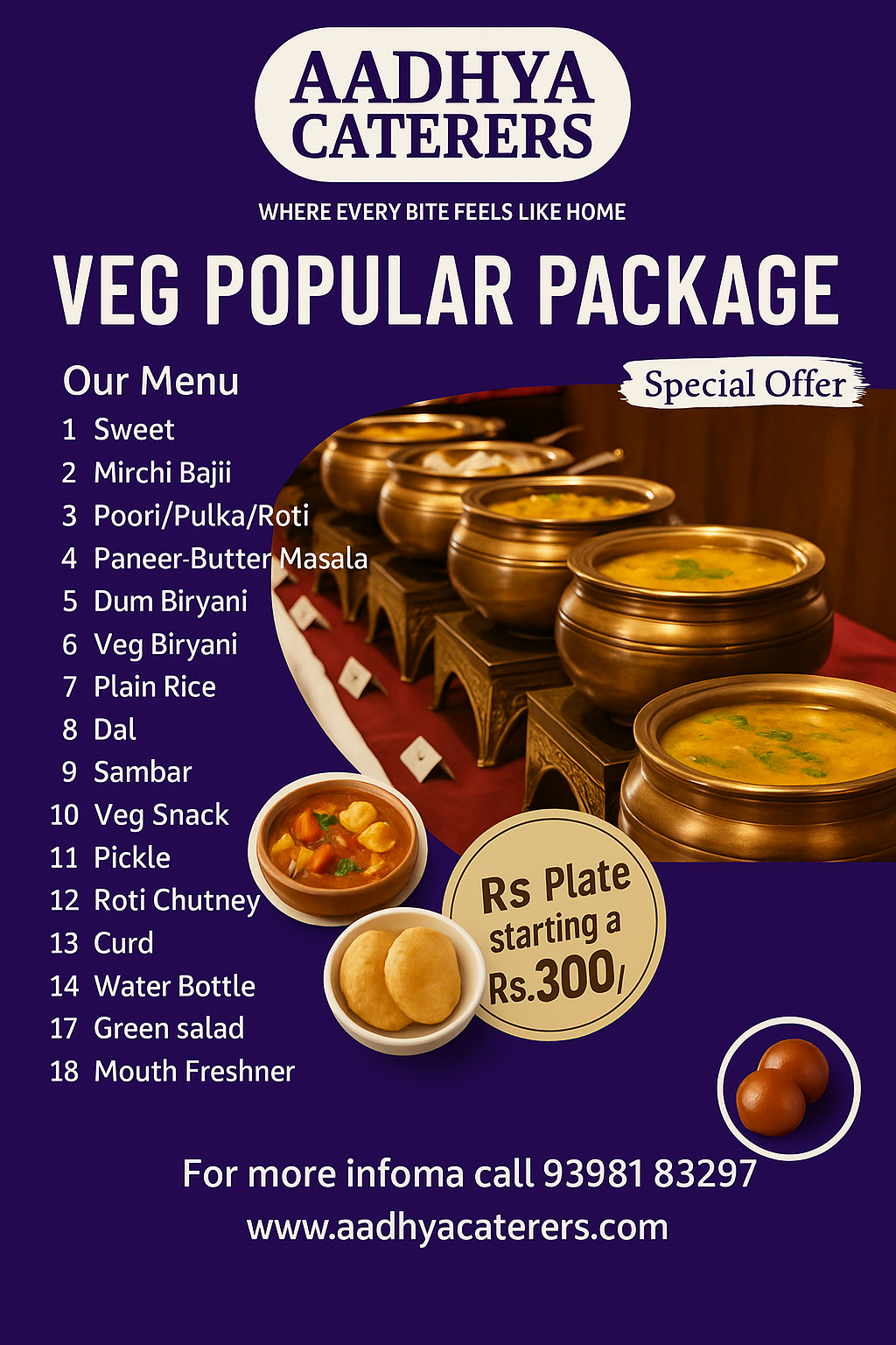 caterers in hyderabad with price list